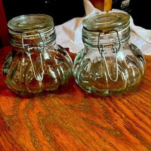 Vintage glass jars